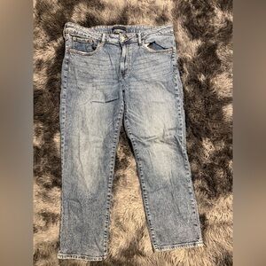 Light Wash Straight Leg Jeans